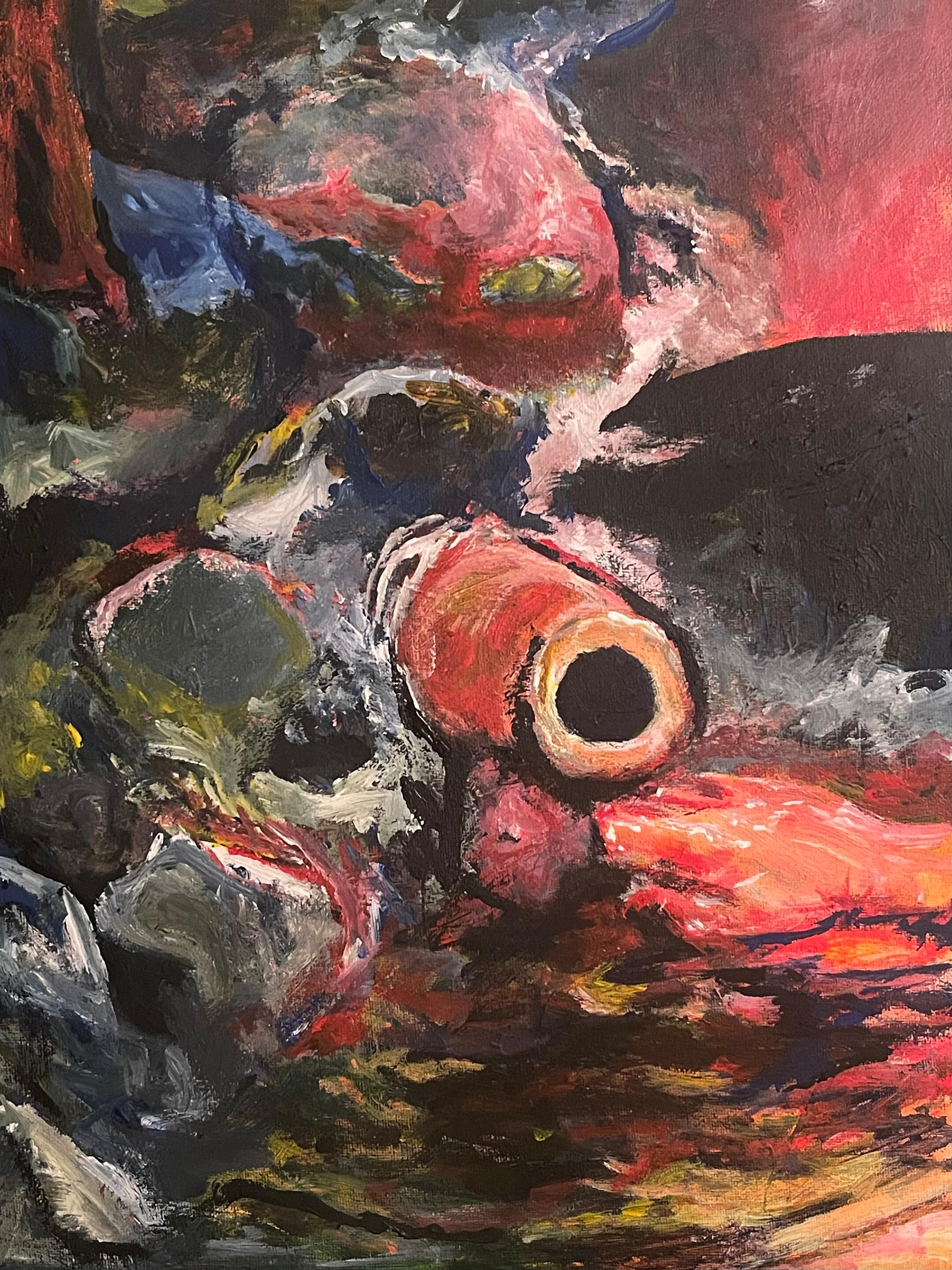 Bend in the River, acrylic on canvas board, 2026